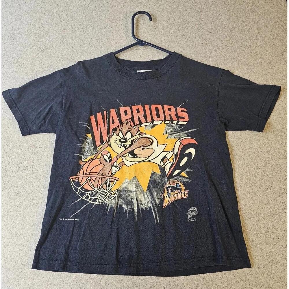 Rare Vtg 1997 Looneytunes Tasmanian Devil Taz Basketball Nba Warriors 10 12 Csa